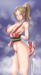 Rule 34 | 1girl, absurdres, breasts, fatal fury, highres, large breasts, long hair, looking at viewer, shiranui mai, solo