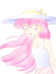 Rule 34 | 1990s (style), akazukin chacha, hat, marin (marine-sky-earth), pink hair, retro artstyle, standing, tagme
