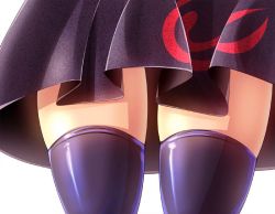 Rule 34 | 1girl, bad id, bad pixiv id, black thighhighs, dress, head out of frame, houjuu nue, lower body, oimo (imoyoukan), pov, pov crotch, short dress, solo, thigh gap, thighhighs, touhou, view between legs, zettai ryouiki