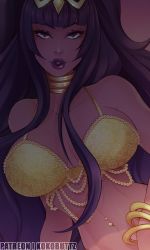 Rule 34 | 1girl, breasts, fire emblem, highres, kokobuttz, large breasts, long hair, nintendo, solo, tharja (fire emblem)