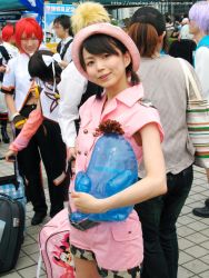 Rule 34 | cosplay, hat, mana (model), morokoshi taisou, oneesan, photo (medium), shorts, twintails