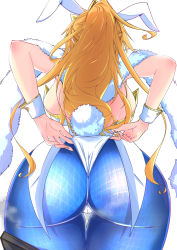Rule 34 | 1girl, absurdres, adjusting clothes, animal ears, artoria pendragon (all), artoria pendragon (fate), artoria pendragon (swimsuit ruler) (fate), ass, back, backboob, bare shoulders, blonde hair, blue pantyhose, braid, breasts, fake animal ears, fate/grand order, fate (series), feather boa, fishnet pantyhose, fishnets, french braid, gradient background, highleg, highleg leotard, highres, huge ass, huge filesize, large breasts, leotard, long hair, namonakisyura, pantyhose, playboy bunny, ponytail, rabbit ears, rabbit tail, sideboob, solo, tail, thigh gap, thigh strap, thighs, wedgie, white leotard, wrist cuffs