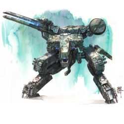 Rule 34 | cannon, commentary, directed-energy weapon, electricity, energy, energy cannon, energy weapon, english commentary, free-electron laser cannon, glowing, highres, laser cannon, looking at viewer, magnetic weapon, mar-c!, mecha, metal gear (robot), metal gear (series), metal gear rex, no humans, railgun, robot, science fiction, shoulder cannon, solo, walker (robot), weapon