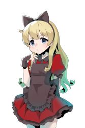 Rule 34 | 1girl, alice (stygian flowers), blonde hair, bow hairband, hairband, official art, pout, solo, stygian flowers, transparent background, viroa