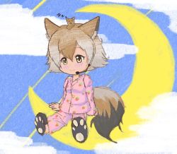 Rule 34 | coyote (kemono friends), wolf ears, wolf tail, highres, kemono friends, kemono friends v project, microphone, short hair, virtual youtuber