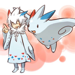Rule 34 | 00s, androgynous, blush stickers, closed eyes, creatures (company), game freak, gen 4 pokemon, gender request, hitec, index finger raised, moemon, nintendo, open mouth, personification, pokemon, pokemon (creature), pokemon dppt, robe, smile, spiked hair, togekiss, white hair