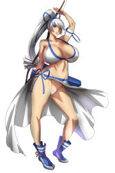 Rule 34 | 1girl, absurdres, breasts, highres, huge breasts, long hair, majikina mina, ponytail, samurai spirits, solo