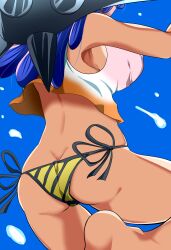 Rule 34 | absurdres, ass, bikini, bikini bottom only, crop top, from behind, highres, le reef, one piece, swimsuit, tan, ulti (one piece)