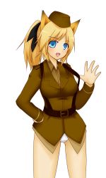 blonde_hair katharine_o&#039;hare katharine_ohare ponytail strike_witches world_witches_series