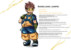 Rule 34 | 1boy, backpack, bag, digimon, gloves, goggles, highres, lightning bolt symbol, male focus, shibayama junpei, solo