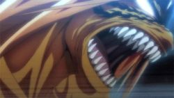 Rule 34 | 1990s (style), animated, animated gif, fire, monster, no humans, solo, ushio to tora