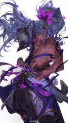 Rule 34 | 1boy, abs, absurdres, baggy pants, black pants, closed eyes, closed mouth, flower, flute (artist), hair flower, hair ornament, highres, holding, holding sword, holding weapon, incredibly absurdres, league of legends, long hair, male focus, muscular, muscular male, navel, nipples, official alternate costume, pants, solo, spirit blossom yasuo, sword, weapon, weibo watermark, white hair, yasuo (league of legends)