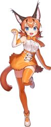 Rule 34 | 1girl, caracal (kemono friends), game cg, kemono friends, kemono friends kingdom, long hair, looking at viewer, official art, solo, tachi-e, transparent background