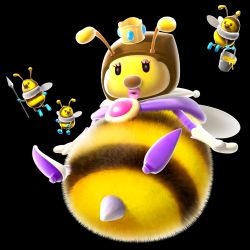 Rule 34 | 1girl, 3d, absurdres, bee, bug, crown, gloves, high heels, highres, honey queen (mario), insect, lips, mario (series), nintendo, no humans, official art, queen bee, super mario bros. 1, super mario galaxy