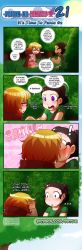 Rule 34 | 2girls, 4koma, bad id, bad twitter id, blush, comic, crying, crying with eyes open, fij (codesins), glasses, highres, kiss, multiple girls, open mouth, original, tears, translated, twintails, yuri