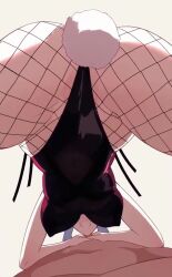 Rule 34 | 1boy, 1girl, all fours, animated, audible music, bakusatsuho, black leotard, black pantyhose, blue hair, bouncing breasts, breasts, covered erect nipples, cowboy shot, fake tail, fellatio, fishnet pantyhose, fishnets, from behind, from below, hetero, highleg, highleg leotard, imjustthatkinky, large breasts, leotard, long hair, looping animation, music, oral, original, pantyhose, partially visible vulva, playboy bunny, pov, pov crotch, pussy, rabbit tail, saki (the atko), simple background, solo focus, sound, spread legs, strapless, strapless leotard, tagme, tail, the atko, uncensored, video, white background