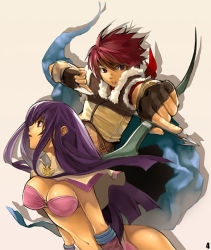 Rule 34 | archer (ragnarok online), arrow (projectile), bow (weapon), kawasumi (japonica), purple hair, ragnarok online, red eyes, red hair, weapon