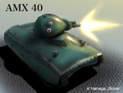 Rule 34 | amx-40, artist name, caterpillar tracks, highres, military, military vehicle, motor vehicle, no humans, original, rskszk, tank, vehicle focus, world of tanks