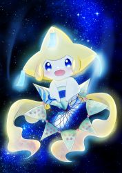 Rule 34 | 1other, absurdres, commentary request, creatures (company), game freak, gen 3 pokemon, highres, jirachi, kazekuzira, legendary pokemon, looking at viewer, mythical pokemon, nintendo, no humans, open mouth, pokemon, pokemon: jirachi: wish maker, pokemon (anime), pokemon (creature), pokemon rse (anime), sky, smile, solo, space, star (sky), star (symbol), starry sky, tanabata