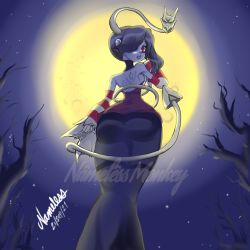 Rule 34 | 1girl, ass, highres, skullgirls, solo, squigly (skullgirls), tagme, zombie