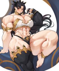 Rule 34 | abs, absurdres, fate/grand order, fate (series), highres, ishtar (fate), musctonk, muscular, muscular female, thick thighs, thighs