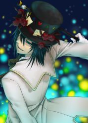 Rule 34 | alice in the country of the heart, black hair, blood dupre, flower, gloves, green eyes, hat, short hair, smile