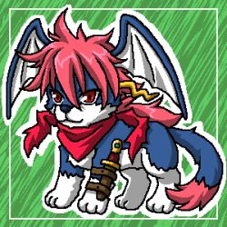 Rule 34 | 10s, cardfight!! vanguard, dog, furry, lowres, red eyes, royal paladin, wingal