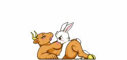 Rule 34 | animated, be kon box, cow, furry, rabbit, sex