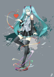 Rule 34 | 1girl, absurdres, aqua eyes, aqua hair, bad id, bad pixiv id, boots, detached sleeves, hatsune miku, headset, heart, high heels, highres, linnkou, long hair, nail polish, necktie, open mouth, shoes, skirt, solo, standing, standing on one leg, thigh boots, thighhighs, twintails, very long hair, vocaloid