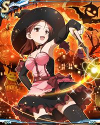 Rule 34 | 1girl, breasts, cowboy shot, female focus, halloween, minna-dietlinde wilcke, official art, solo, standing, strike witches, world witches series