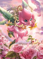 Rule 34 | 1girl, digimon, flower, highres, lilimon, petals, plant, solo