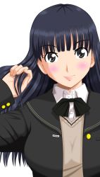 Rule 34 | amagami, ayatsuji tsukasa, black eyes, black hair, haruhonya, long hair, school uniform, solo