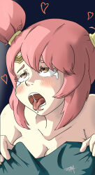 Rule 34 | absurdres, ahegao, bed, bed grab, bed sheet, blush, crying, crying with eyes open, fire emblem, fire emblem echoes: shadows of valentia, highres, implied sex, mae (fire emblem), nintendo, sheet grab, tears, tears, tongue, tongue out, zamtranger