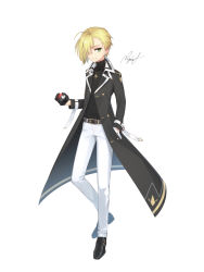 Rule 34 | 1boy, alternate costume, alternate hairstyle, bad id, bad pixiv id, belt, black footwear, black gloves, black jacket, black shirt, blonde hair, commentary request, creatures (company), full body, game freak, gladion (pokemon), gloves, green eyes, hair between eyes, hair over one eye, highres, holding, holding poke ball, jacket, jewelry, long sleeves, looking at viewer, male focus, necklace, nintendo, open clothes, open jacket, open mouth, pants, pendant, poke ball, poke ball (basic), pokemon, pokemon sm, rupinesu, shirt, shoes, short hair, smile, solo, standing, teeth, white pants