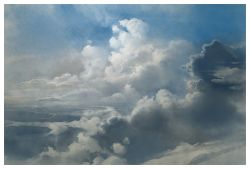 Rule 34 | blue sky, border, cloud, cloudy sky, commentary, day, highres, no humans, original, outdoors, philipp urlich, scenery, sky, white border