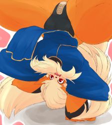 Rule 34 | 1girl, arcanine, artist request, bandages, breasts, creatures (company), dress, female focus, furry, furry female, game freak, gen 1 pokemon, highres, nintendo, open mouth, panties, pokemon, pokemon (creature), red eyes, solo, tagme, tongue, underwear