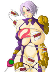 Rule 34 | 1girl, blush, breasts, chobiero, isabella valentine, large breasts, simple background, solo, soul calibur, soulcalibur, soulcalibur iv