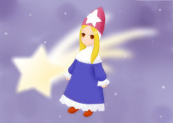 Rule 34 | 1girl, blonde hair, final fantasy, final fantasy tactics, hat, long hair, robe, solo, star (symbol), time mage, time mage (fft)