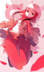 Rule 34 | 1girl, bird tail, black footwear, blunt bangs, blush, cameltoe, commentary request, frilled sleeves, frills, full body, gloves, hand on own chest, head wings, highres, japanese crested ibis (kemono friends), kemono friends, long sleeves, looking at viewer, medium hair, miniskirt, multicolored hair, natsu97, pantyhose, photoshop (medium), pleated skirt, red gloves, red pantyhose, red skirt, revision, shirt, shoes, silver hair, skirt, solo, tail, thigh gap, two-tone hair, upskirt, white shirt, wings, yellow eyes