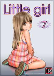 Rule 34 | 1girl, brown eyes, brown hair, child, female focus, green footwear, long hair, rustle, shoes, solo
