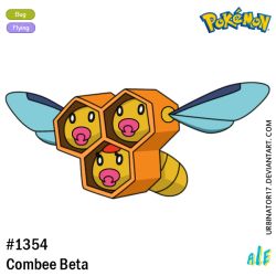Rule 34 | bee, beta pokemon, bug, character name, combee (beta), creature, creatures (company), full body, game freak, gen 4 pokemon, insect, insect wings, logo, nintendo, no humans, pacifier, pokedex number, pokemon, pokemon (creature), pokemon dppt (prototype), prototype design, signature, solo, transparent background, urbinator17, watermark, web address, wings