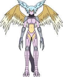 Rule 34 | armor, digimon, digimon (creature), head wings, mask, short hair, shutumon, wings