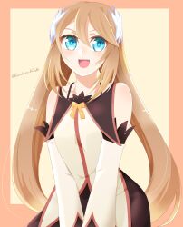 Rule 34 | absurdres, arm sleeve, blue eyes, bow, fang, highres, long hair, marta lualdi, tagme, tales of (series), tales of symphonia, tales of symphonia: dawn of the new world, very long hair, yellow bow