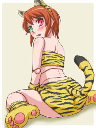 Rule 34 | 00s, 1girl, animal ears, animal print, artist request, ass, doll joints, heterochromia, joints, kurai (cry), md5 mismatch, rozen maiden, solo, souseiseki, tail, tiger print