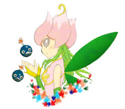 Rule 34 | bombmon, digimon, digimon (creature), fairy, flower, lilimon, monster girl, petals, plant girl