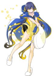 Rule 34 | 1girl, absurdres, bandai, bare legs, blush, digimon, digimon story: cyber sleuth hacker&#039;s memory, female focus, full body, highres, long hair, long twintails, looking at viewer, mishima erika, official art, shiny skin, solo, twintails, very long hair, yasuda suzuhito, yellow eyes