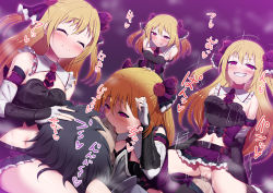 Rule 34 | 1boy, 4girls, absurdres, c-low, censored, femdom, highres, mosaic censoring, multiple girls, naughty face, nozomi (princess connect!), princess connect!, sex, smile, yandere