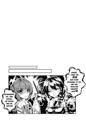 Rule 34 | 10s, 1koma, 2girls, ^ ^, admiral (kancolle), ahoge, angry, blush, braid, cannon, closed eyes, comic, english text, engrish text, greyscale, hair between eyes, hair flaps, hair ornament, hair over shoulder, hair ribbon, hairclip, hand up, heart, highres, holding, holding photo, kantai collection, kasumi (kancolle), long hair, long sleeves, looking at viewer, monochrome, multiple girls, neckerchief, negative space, open mouth, outstretched arm, parted bangs, photo (object), pointing, pointing weapon, puffy short sleeves, puffy sleeves, ranguage, remodel (kantai collection), ribbon, school uniform, serafuku, shaded face, sheita, shigure (kancolle), short sleeves, side ponytail, single braid, speech bubble, talking, yamakaze (kancolle)