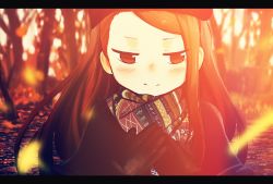 Rule 34 | 1girl, blurry, brown eyes, brown hair, close-up, coat, depth of field, evening, gloves, highres, idolmaster, idolmaster (classic), imai hiyoko, letterboxed, looking at viewer, minase iori, portrait, scarf, smile, solo, winter clothes, winter coat