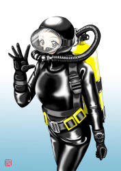 Rule 34 | 1girl, bad id, bad pixiv id, bodysuit, diving, diving mask, diving suit, formal, geitassha, goggles, latex, md5 mismatch, original, scuba, skin tight, tight clothes, wetsuit
